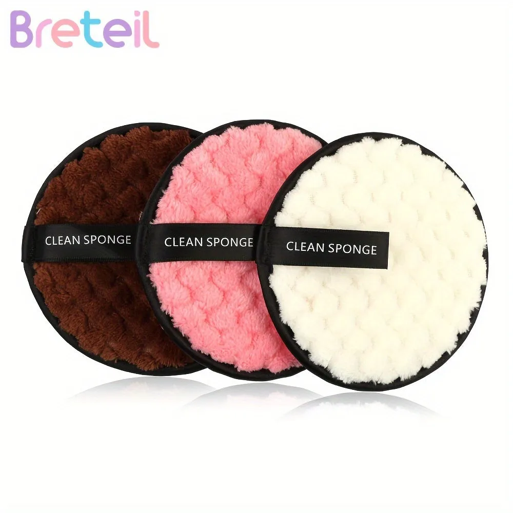 3Pack DualSided Reusable Makeup Remover Pads  Soft Microfiber