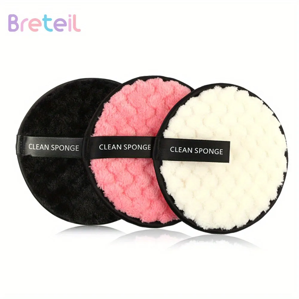 3Pack DualSided Reusable Makeup Remover Pads  Soft Microfiber