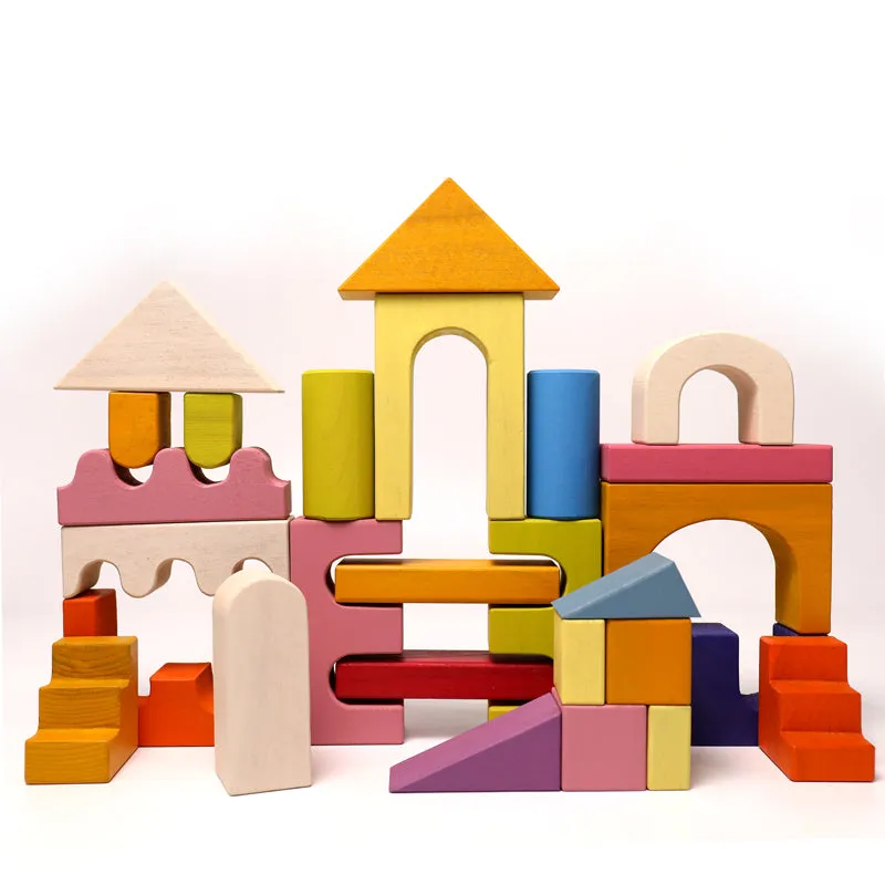 62 Pcs STAINED Large Castle Building Blocks Set