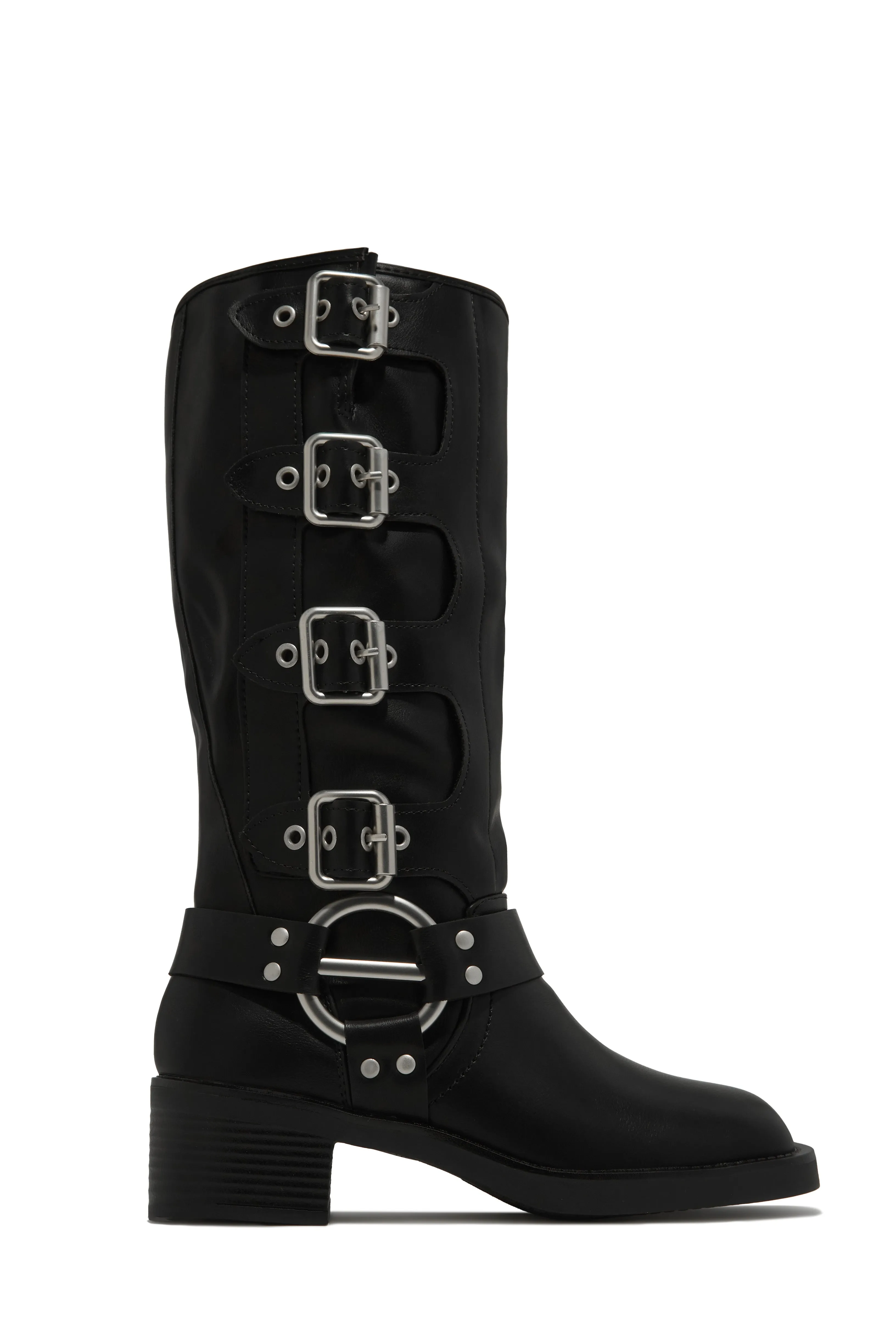 Alixa Motto Boots - Black