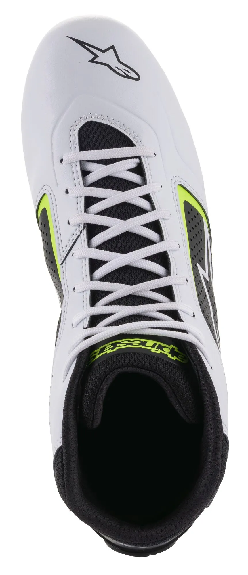 ALPINESTARS 2711521_215_3,5 Karting shoes TECH-1 K START V2, white/black/yellow fluo, Size 35