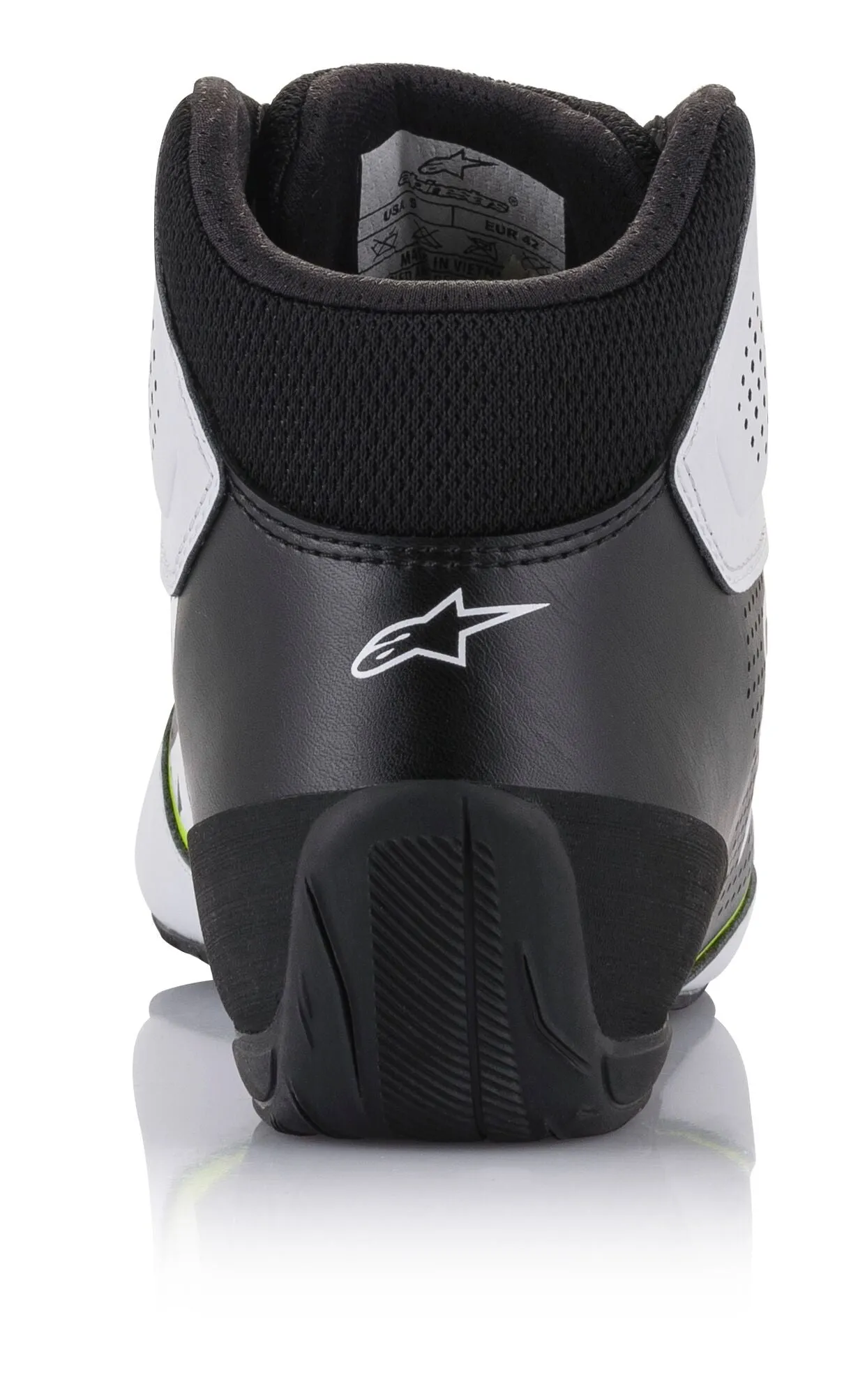 ALPINESTARS 2711521_215_4,5 Karting shoes TECH-1 K START V2, white/black/yellow fluo, Size 36