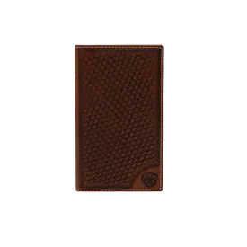 Ariat M&F Brown Tan Rodeo Bifold Wallet