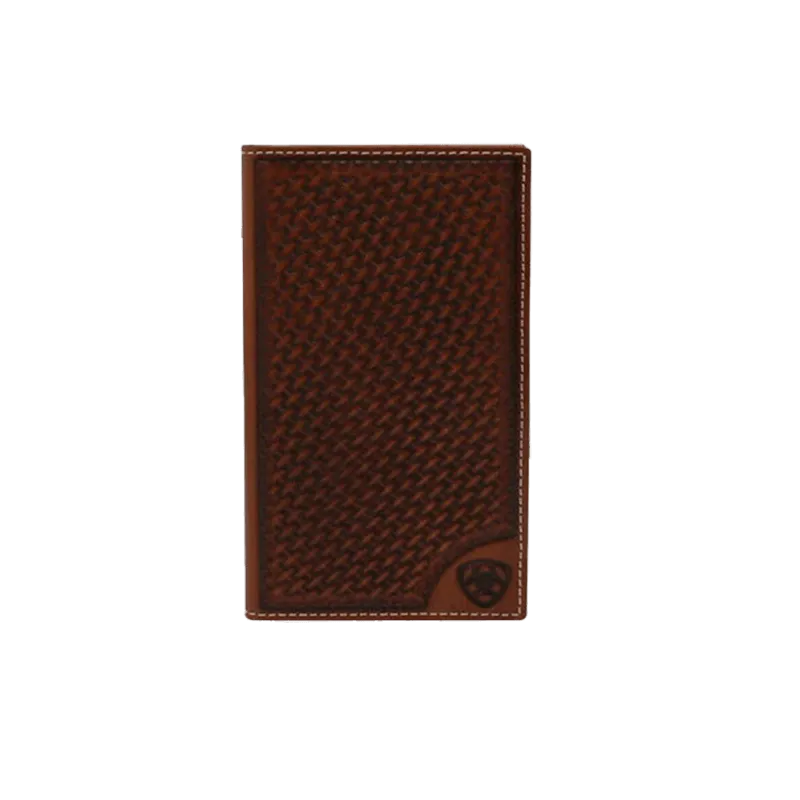 Ariat M&F Brown Tan Rodeo Bifold Wallet
