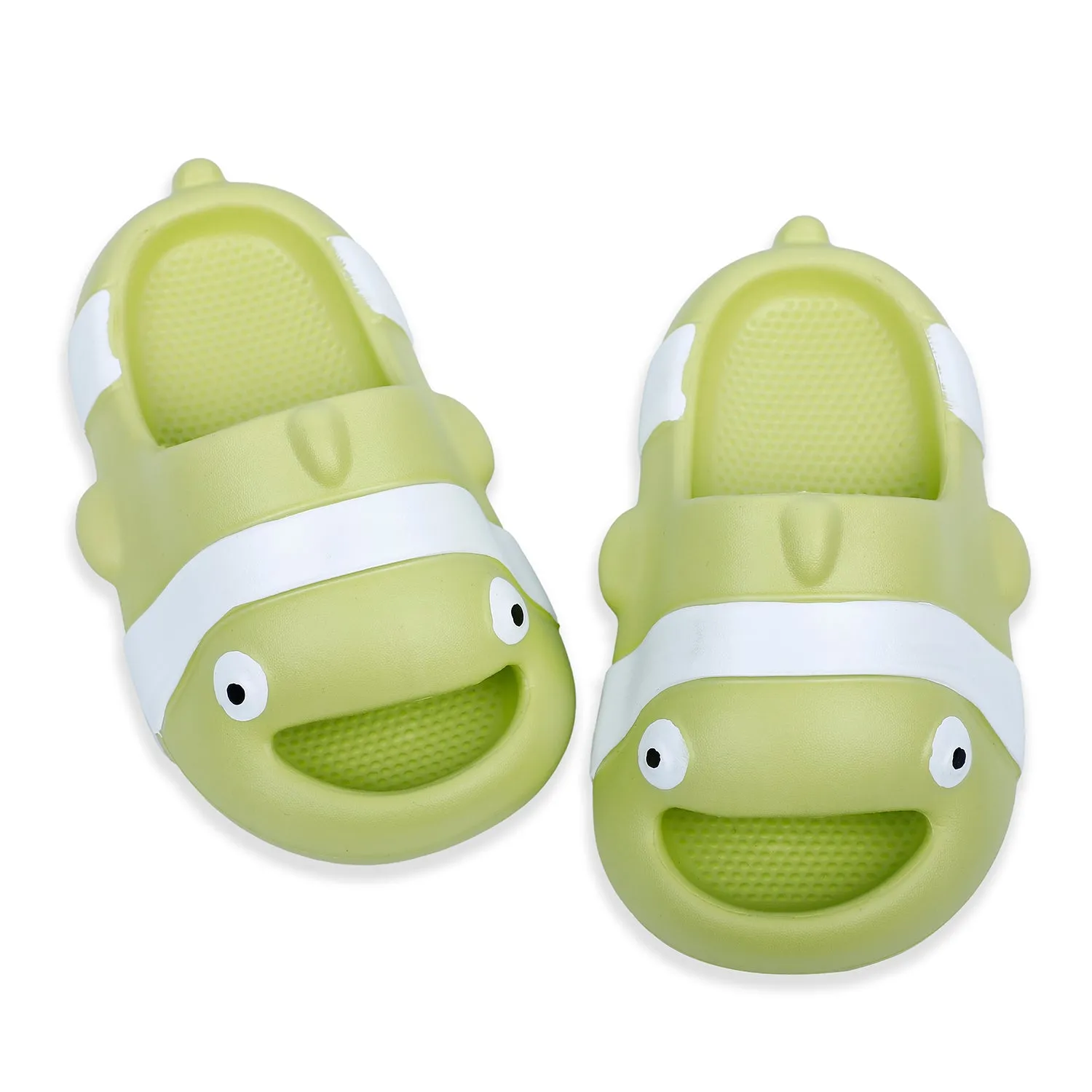 Baby Moo Nemo Waterproof Soft Slippers Anti-Skid Sliders - Green