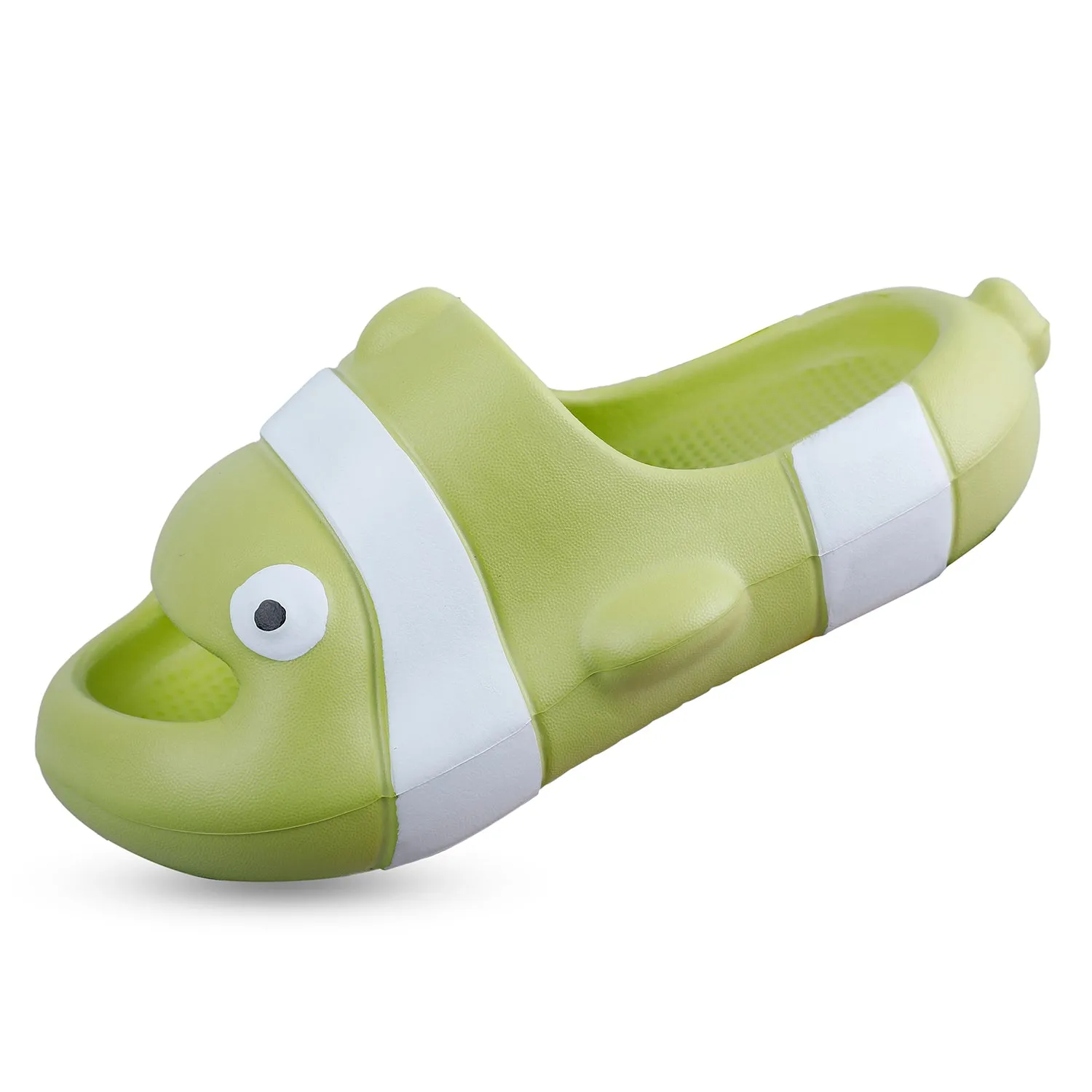Baby Moo Nemo Waterproof Soft Slippers Anti-Skid Sliders - Green