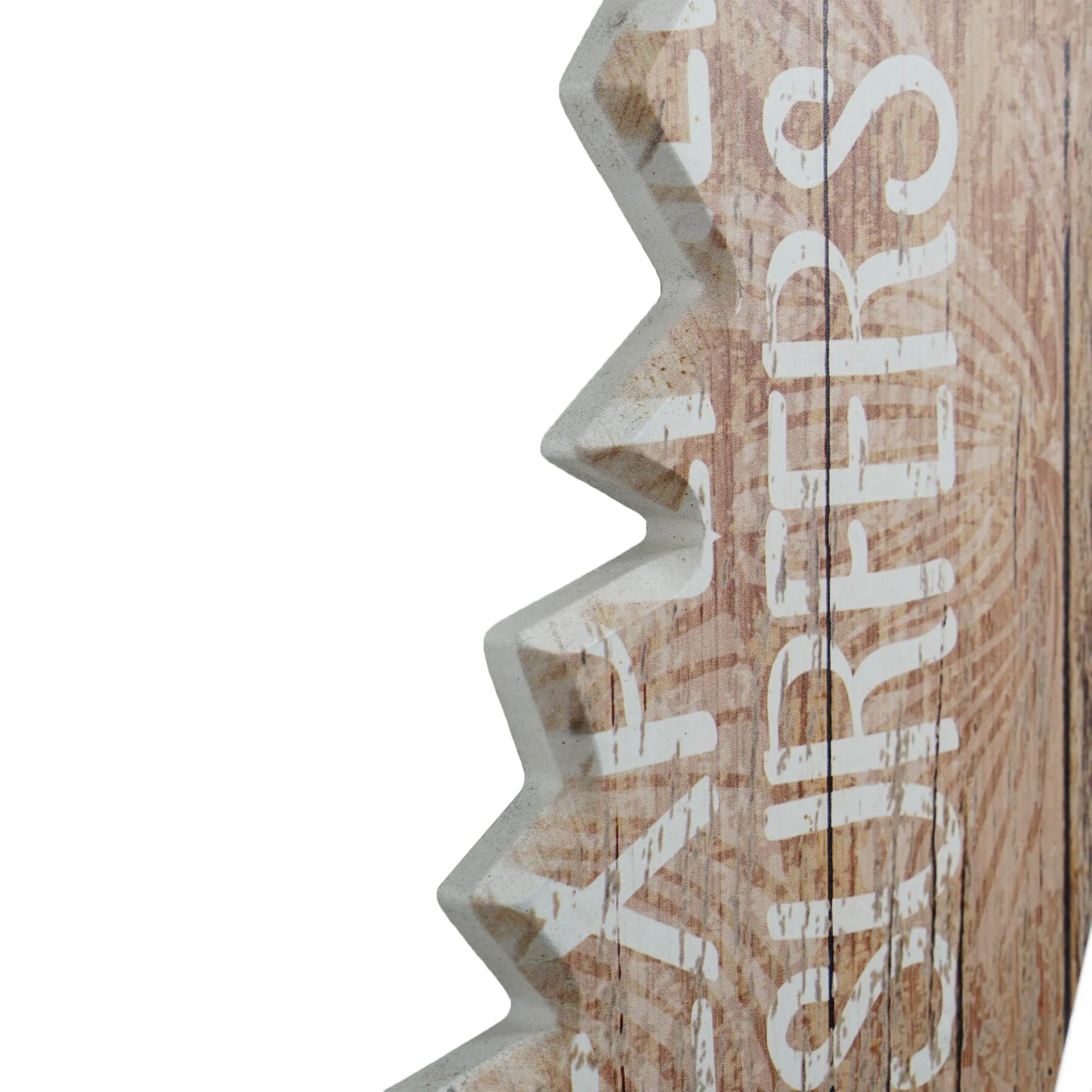 Big Kahuna Surf Club Shark Bite Surfboard Plaque Wall Sign - 60"x15"