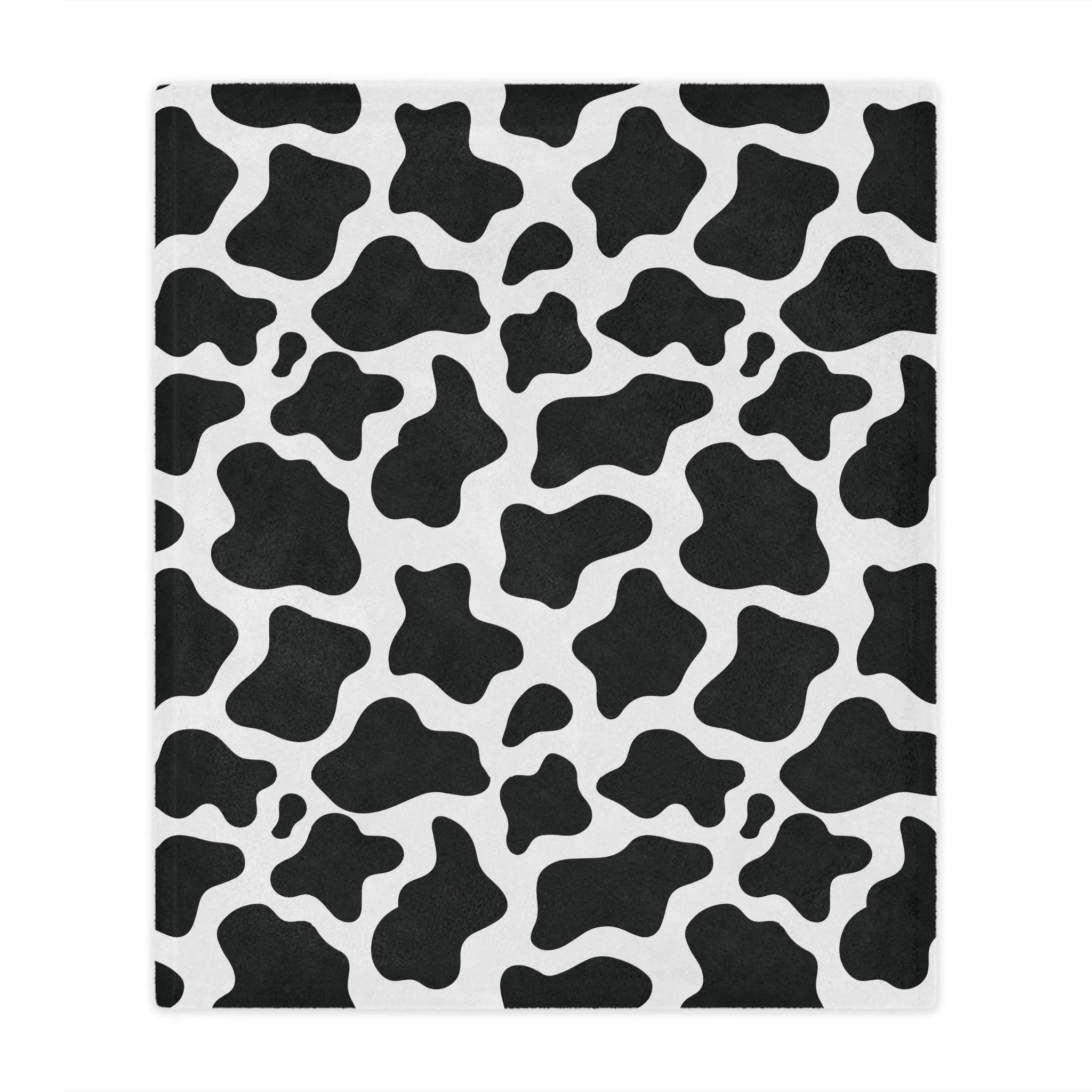 Black & White Cow Microfiber Blanket