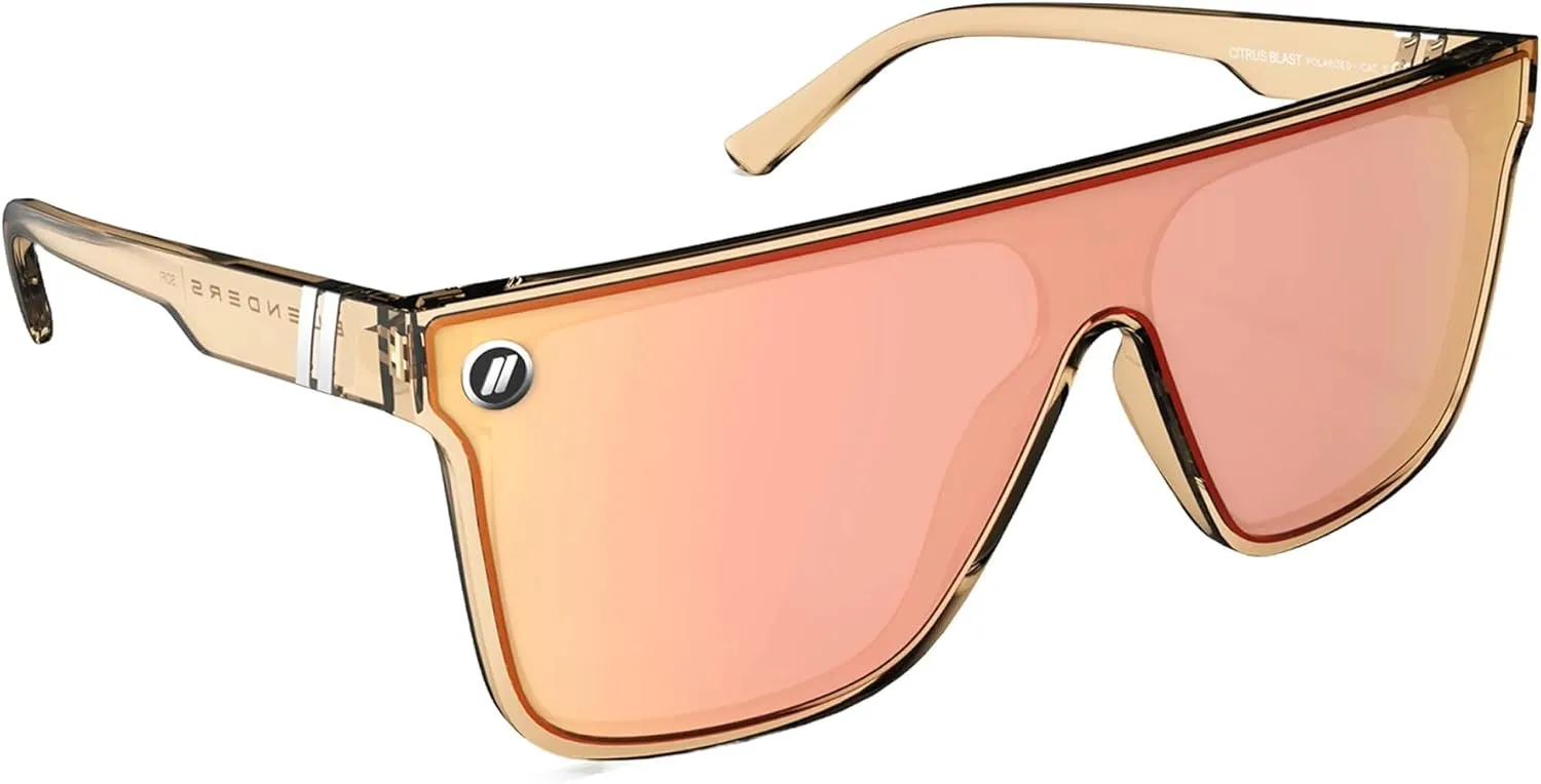 Blenders Eyewear SciFi ?C Polarized Sunglasses ?C Single-Lens with a Flat-Top Design ?C 100% UV Protection ?C For Men & Women