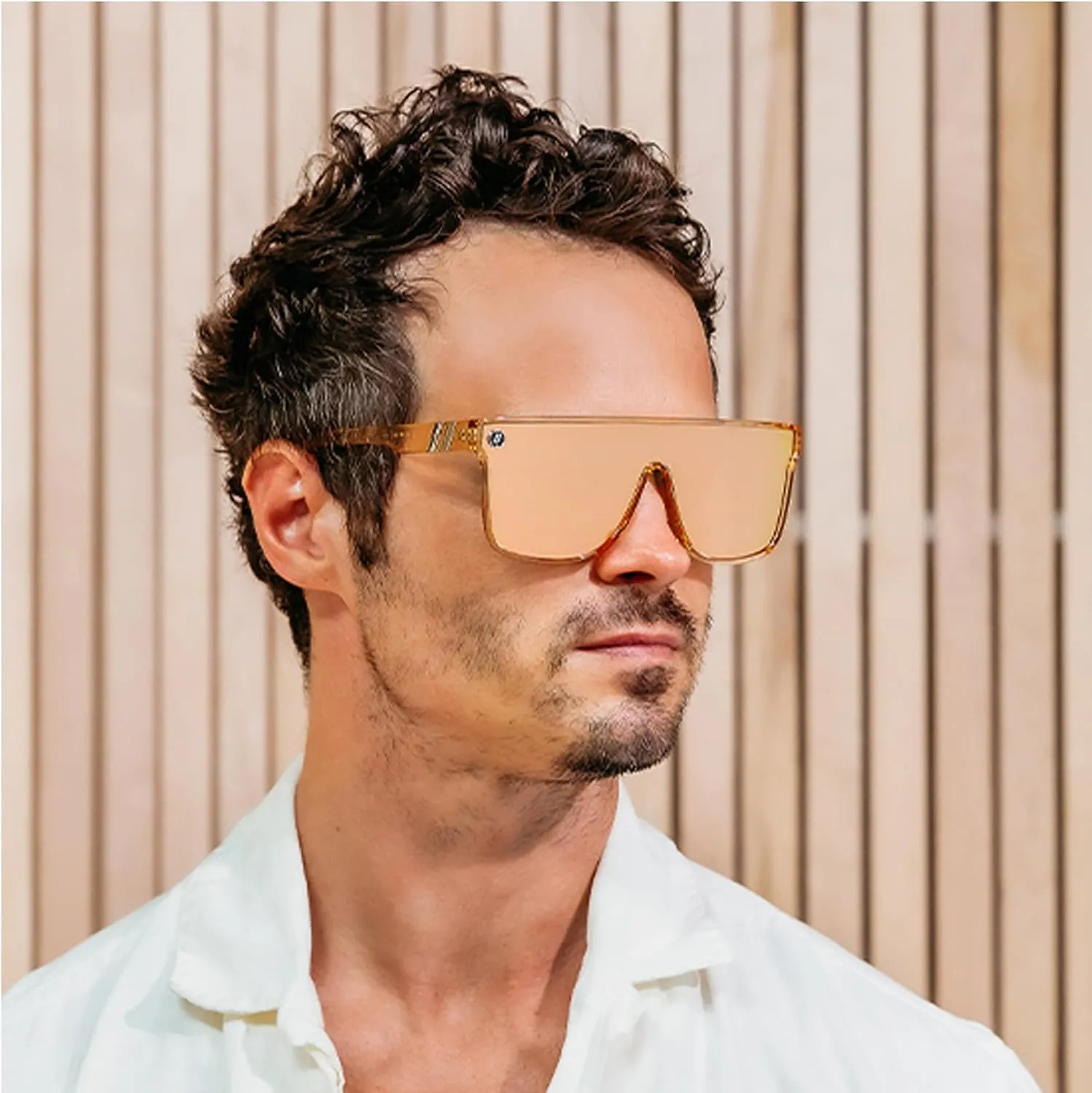 Blenders Eyewear SciFi ?C Polarized Sunglasses ?C Single-Lens with a Flat-Top Design ?C 100% UV Protection ?C For Men & Women