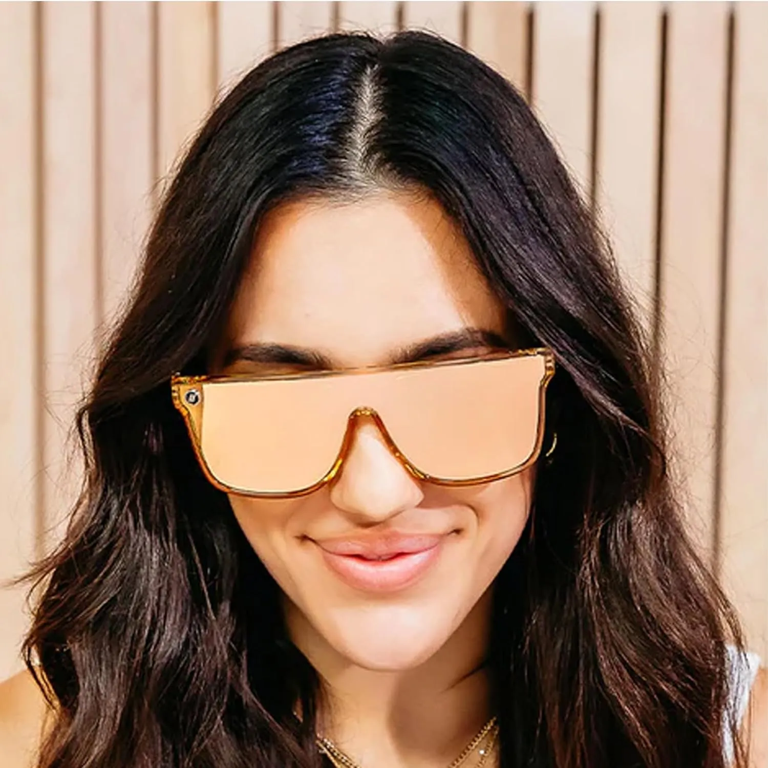 Blenders Eyewear SciFi ?C Polarized Sunglasses ?C Single-Lens with a Flat-Top Design ?C 100% UV Protection ?C For Men & Women