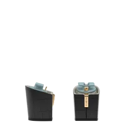 Block Heel Kit 3 Coal Crocodile