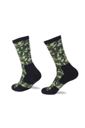 BOULDER WAY MEDIUM CREW socks BWCM5002 HIGH SUMMER M (41-43)-Green