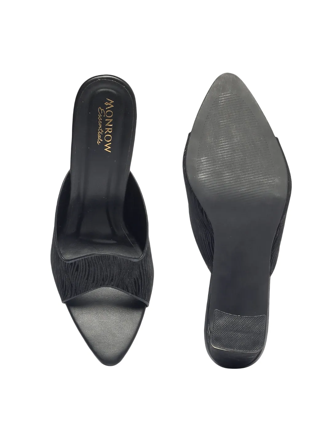 Caroline Black Block Heel
