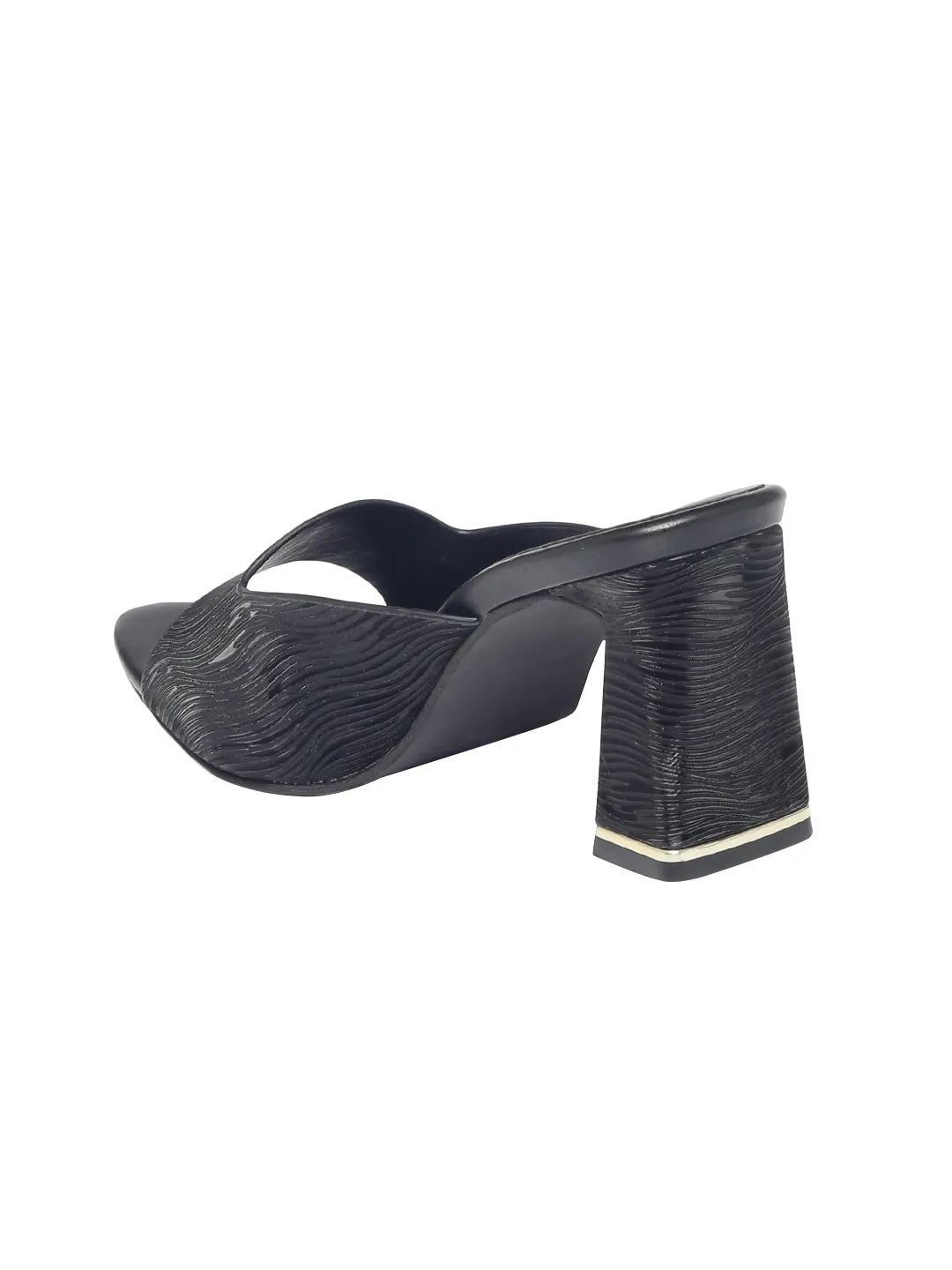 Caroline Black Block Heel