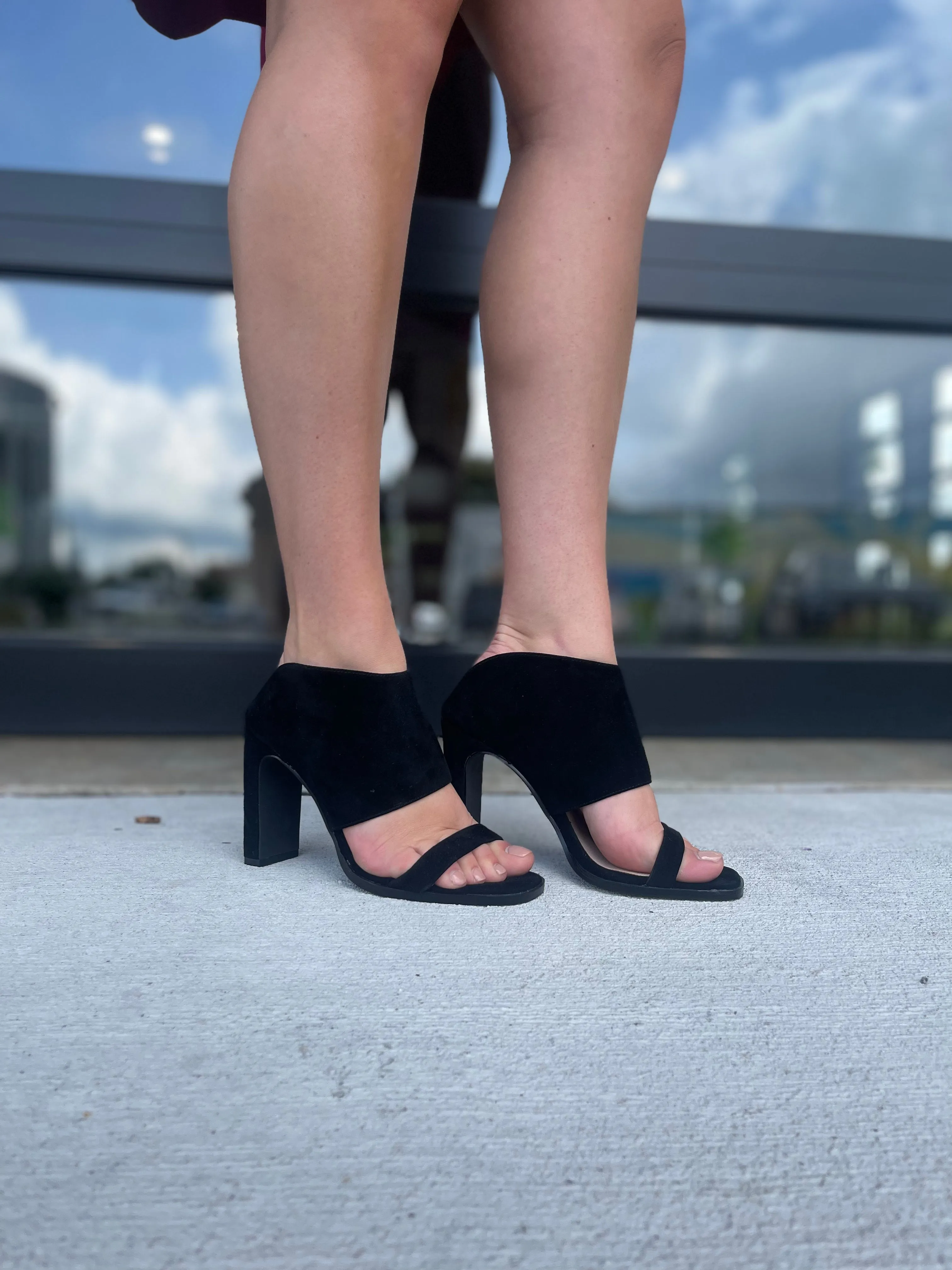 Chinese Laundry Linx Kid Suede Heels **FINAL SALE**