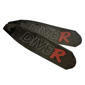 DiveR Black Long Blade Fins