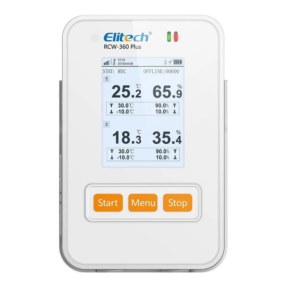 Elitech RCW-360 Plus WIFI Digital Data Logger Real-time Temperature Humidity Location Tracker