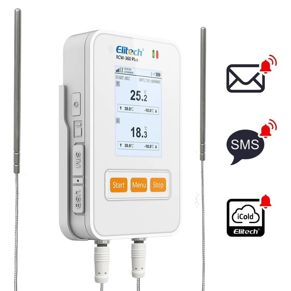 Elitech RCW-360 Plus WIFI Digital Data Logger Real-time Temperature Humidity Location Tracker