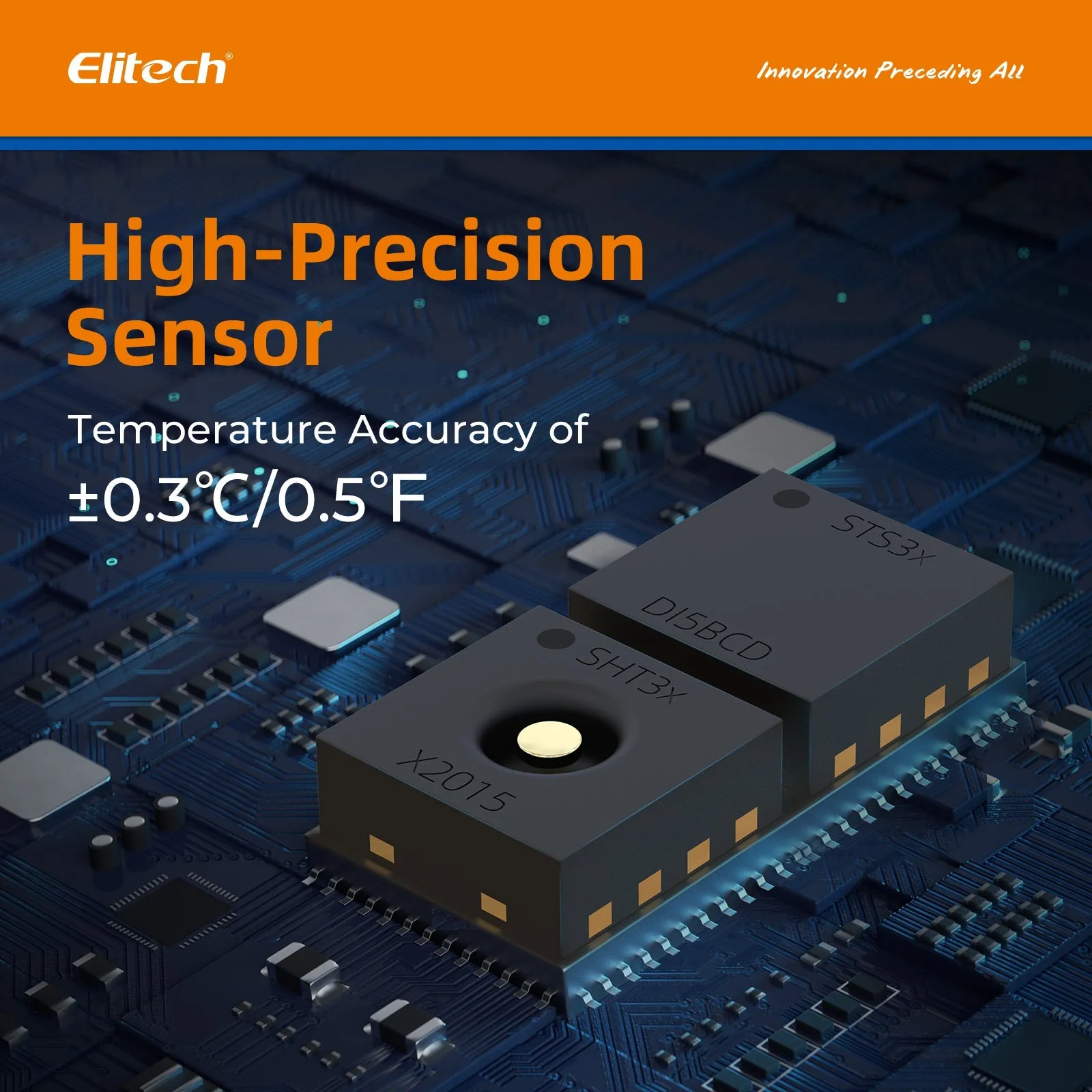 Elitech USB Temperature Humidity Data Logger Reusable Temperature Recorder High Accuracy External Temperature Humidity Sensor, Auto PDF Report USB Port 32000 Points LogEt 8 THE, -40～85℃, 0～100% RH