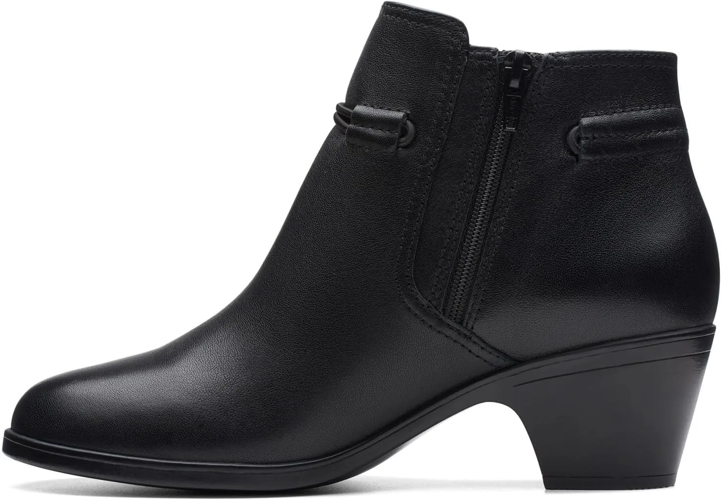 Emily 2 Kaylie Clarks ankle boots, black leather