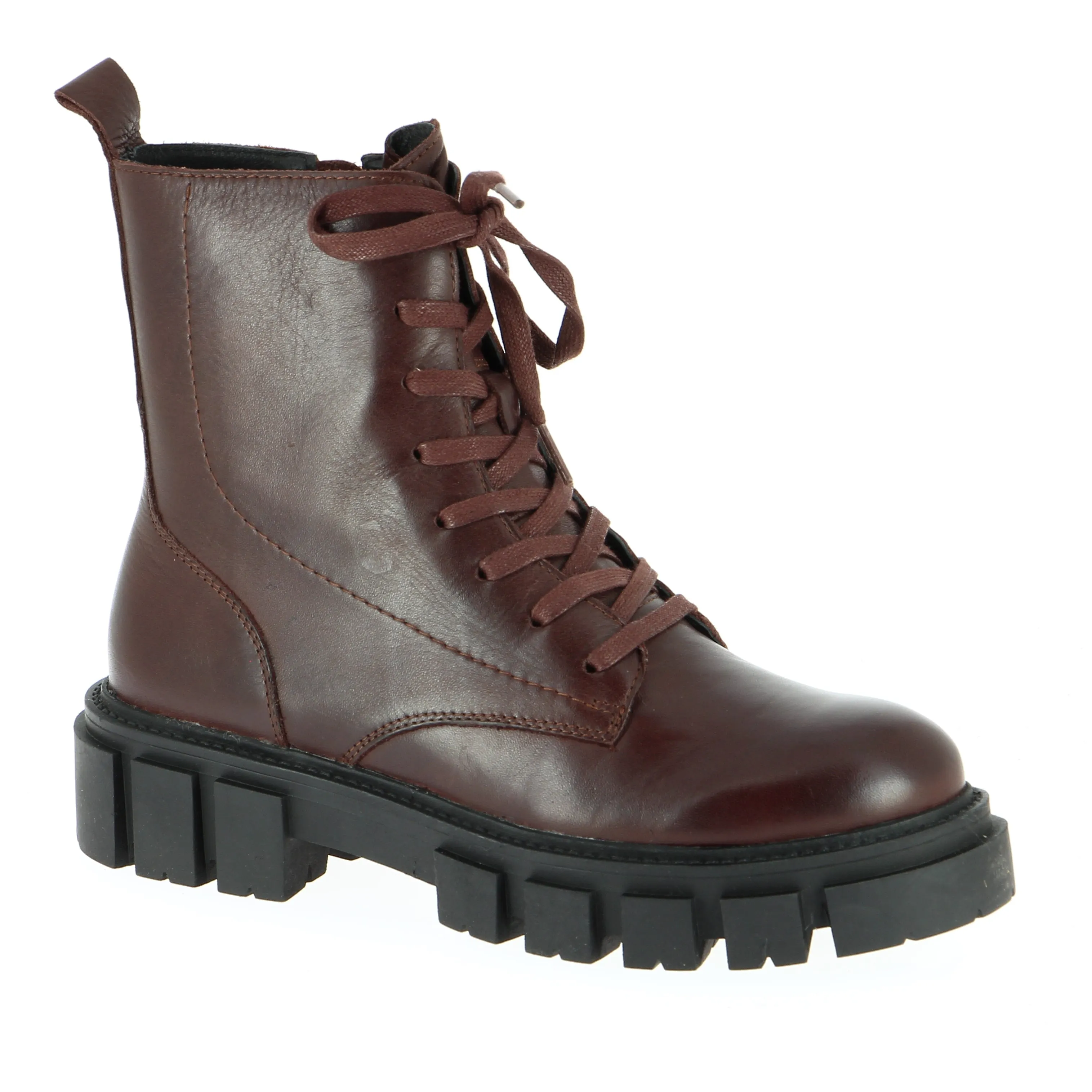 Eos Febe Chestnut Combat Boot