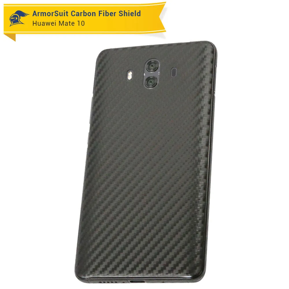 Huawei Mate 10 Screen Protector   Black Carbon Fiber Skin