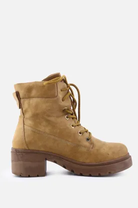 I Love DeeZee Zipper Laces Combat Ankle Boots | 100% Authentic Leather