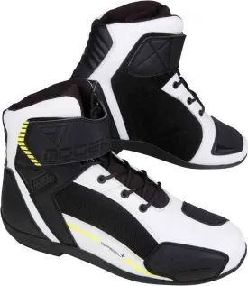 Kyne Modeka Motorcycle Boots, Black and White