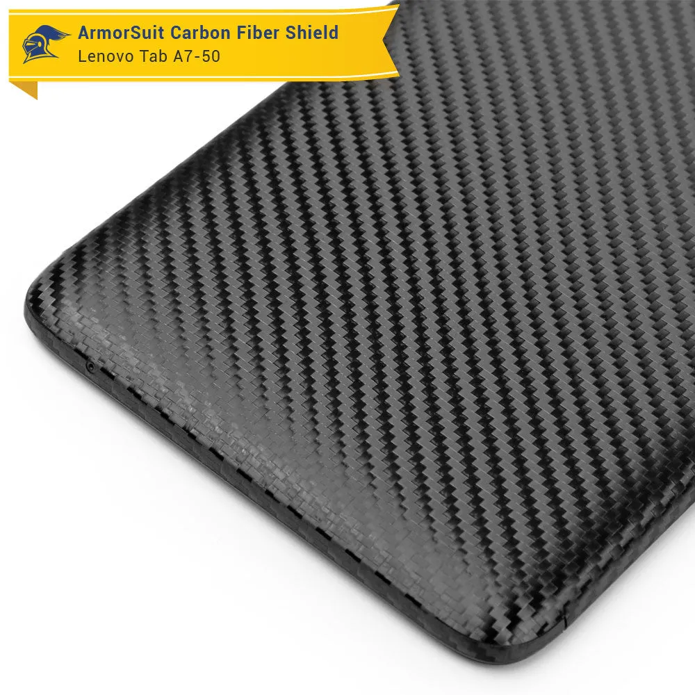 Lenovo Tab A7-50 Screen Protector   Black Carbon Fiber Film Protector