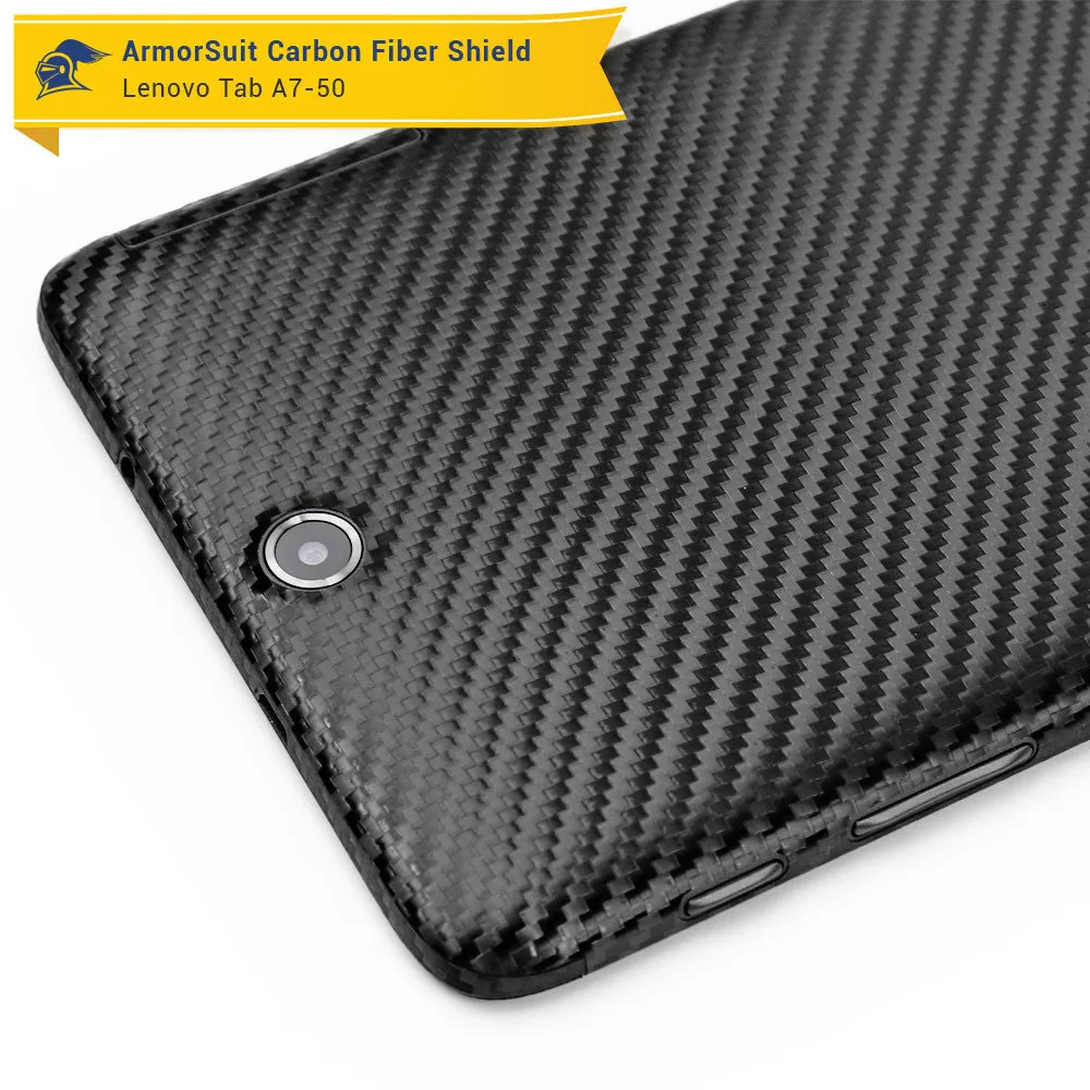 Lenovo Tab A7-50 Screen Protector   Black Carbon Fiber Film Protector