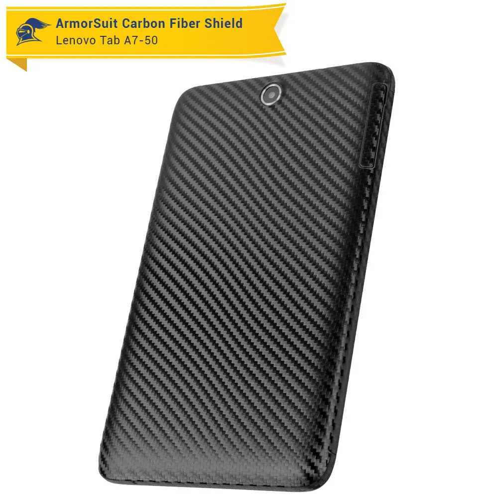 Lenovo Tab A7-50 Screen Protector   Black Carbon Fiber Film Protector