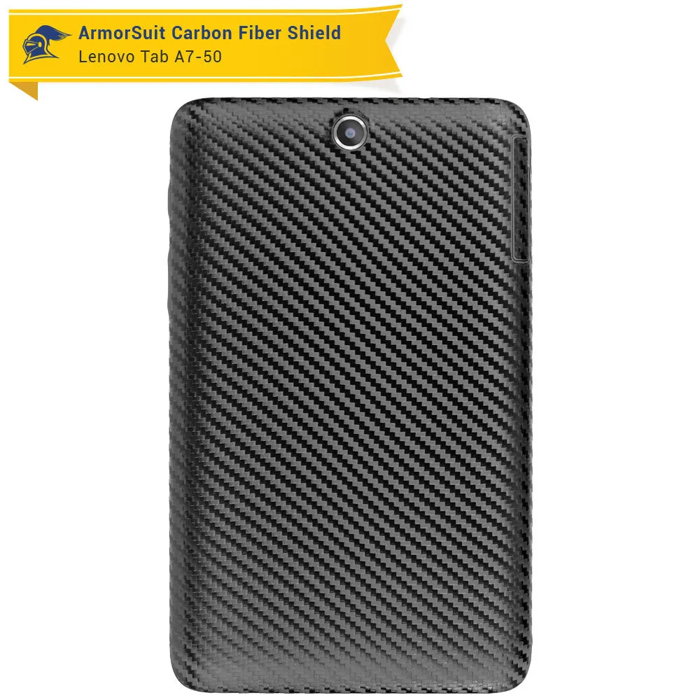 Lenovo Tab A7-50 Screen Protector   Black Carbon Fiber Film Protector
