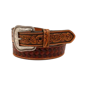 M&F Men's Basketweave Pattern Belt