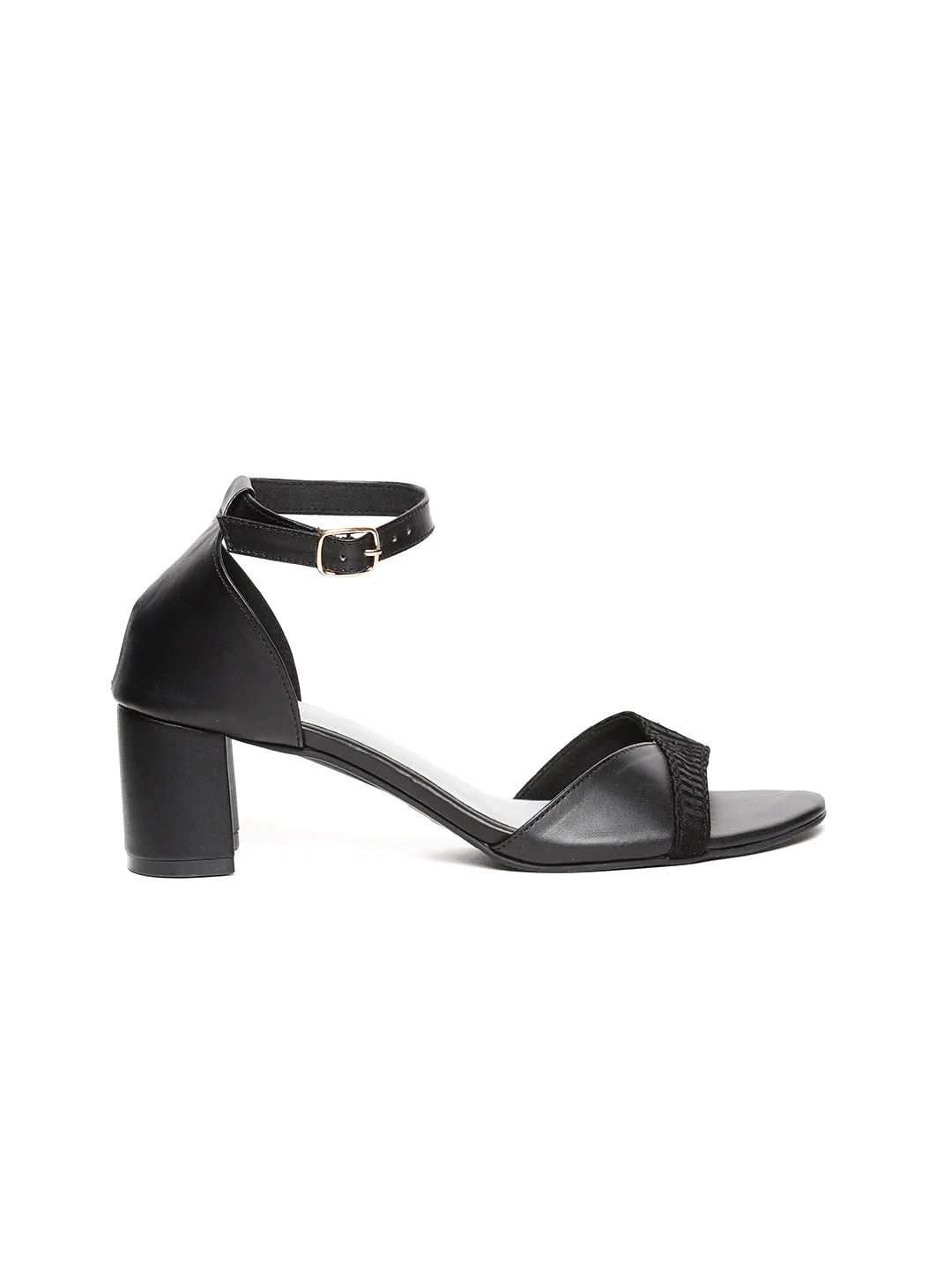 Melina Black Block Heel