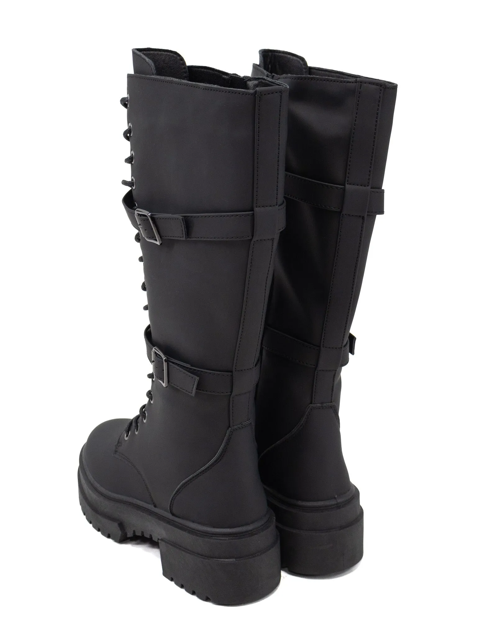 Michonne Lug Sole Tall Boots