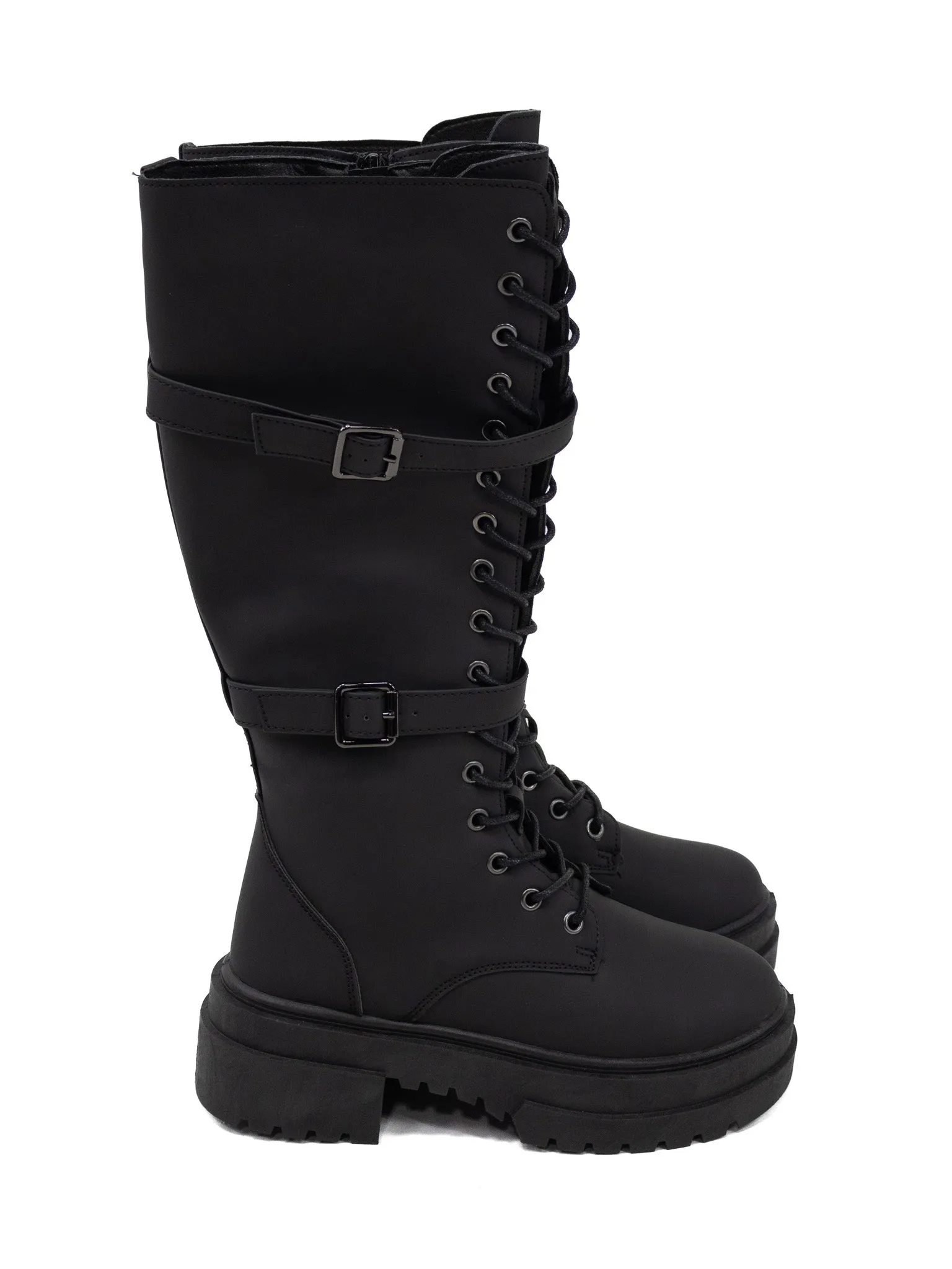 Michonne Lug Sole Tall Boots