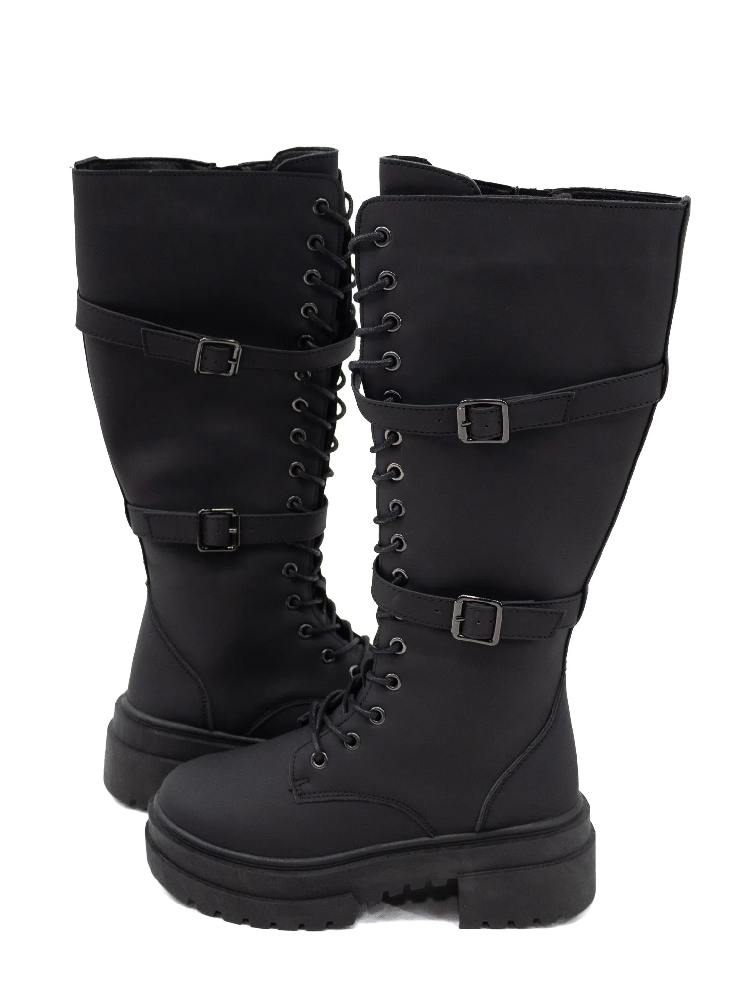 Michonne Lug Sole Tall Boots