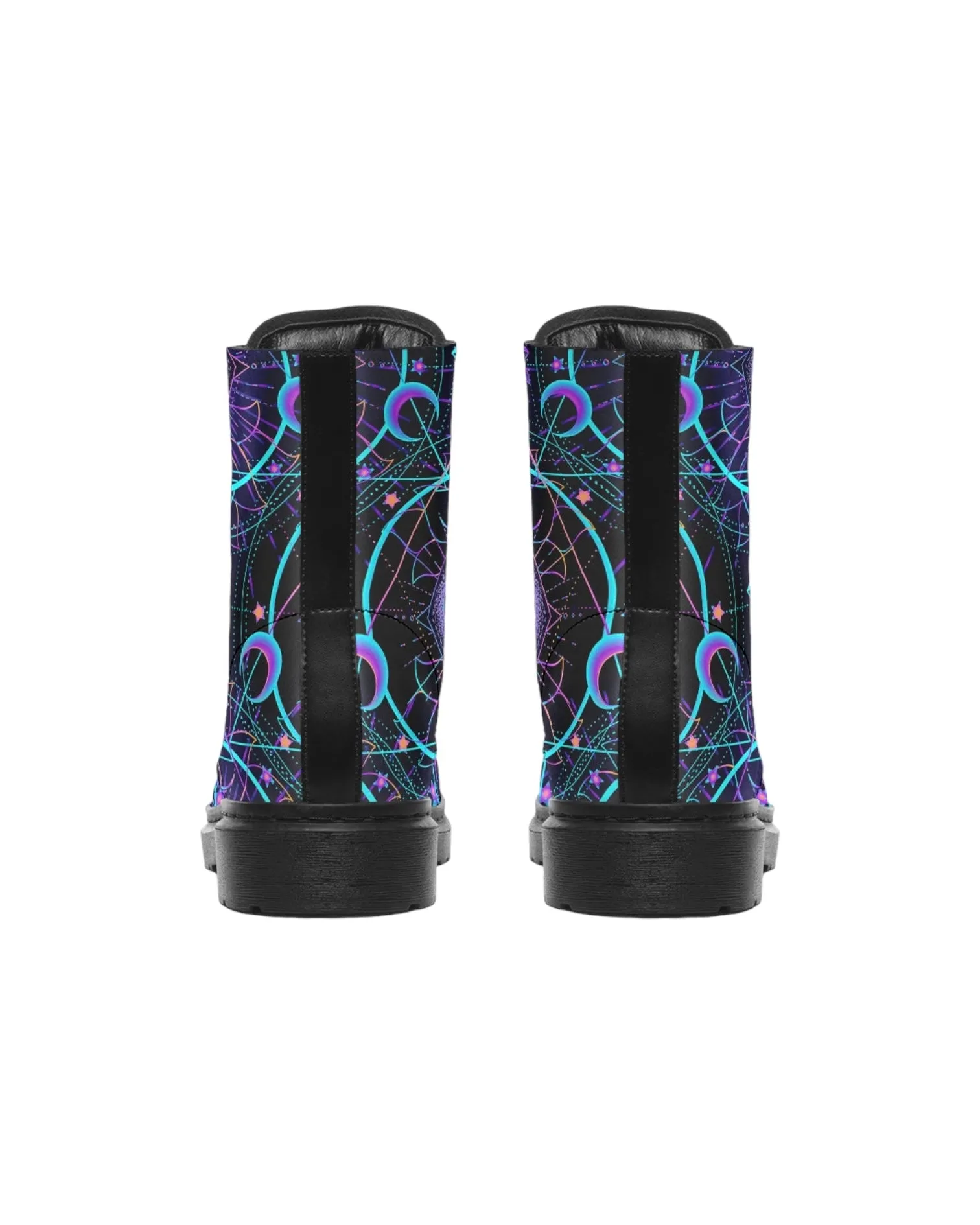 Mushroom Astrology Combat Festival Boots