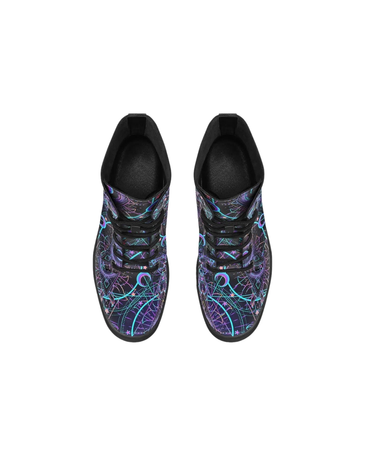 Mushroom Astrology Combat Festival Boots
