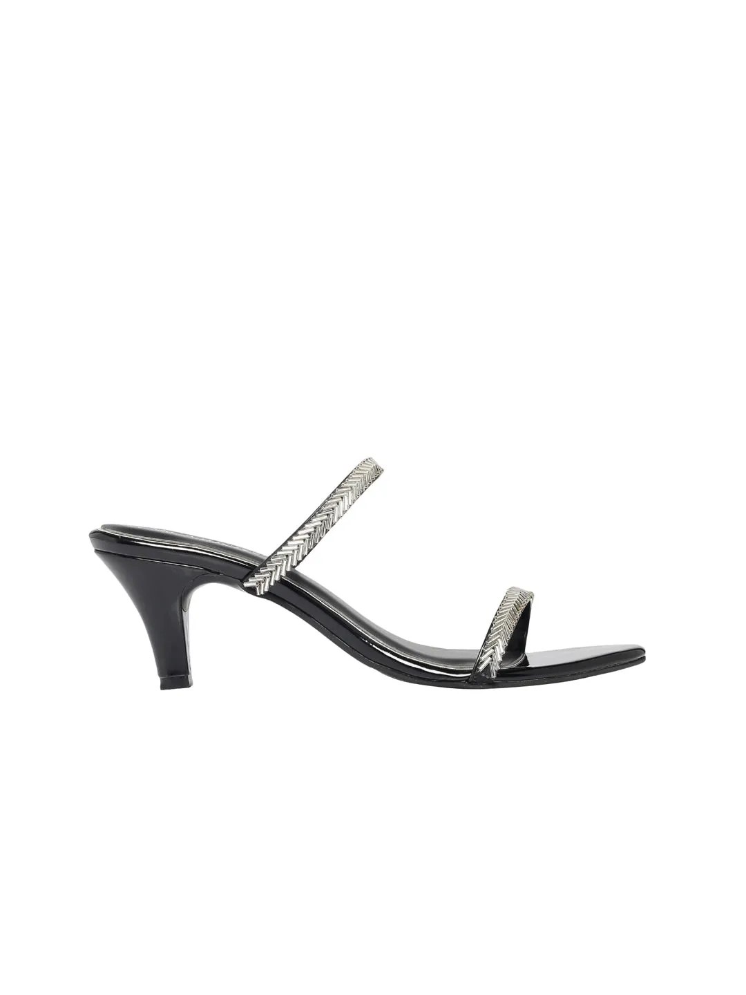 Nyla Silver Kitten Heels