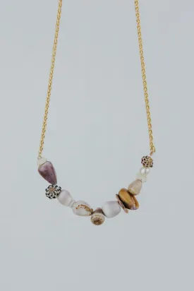 Petite Shell Lei Choker - Freshwater Pearl