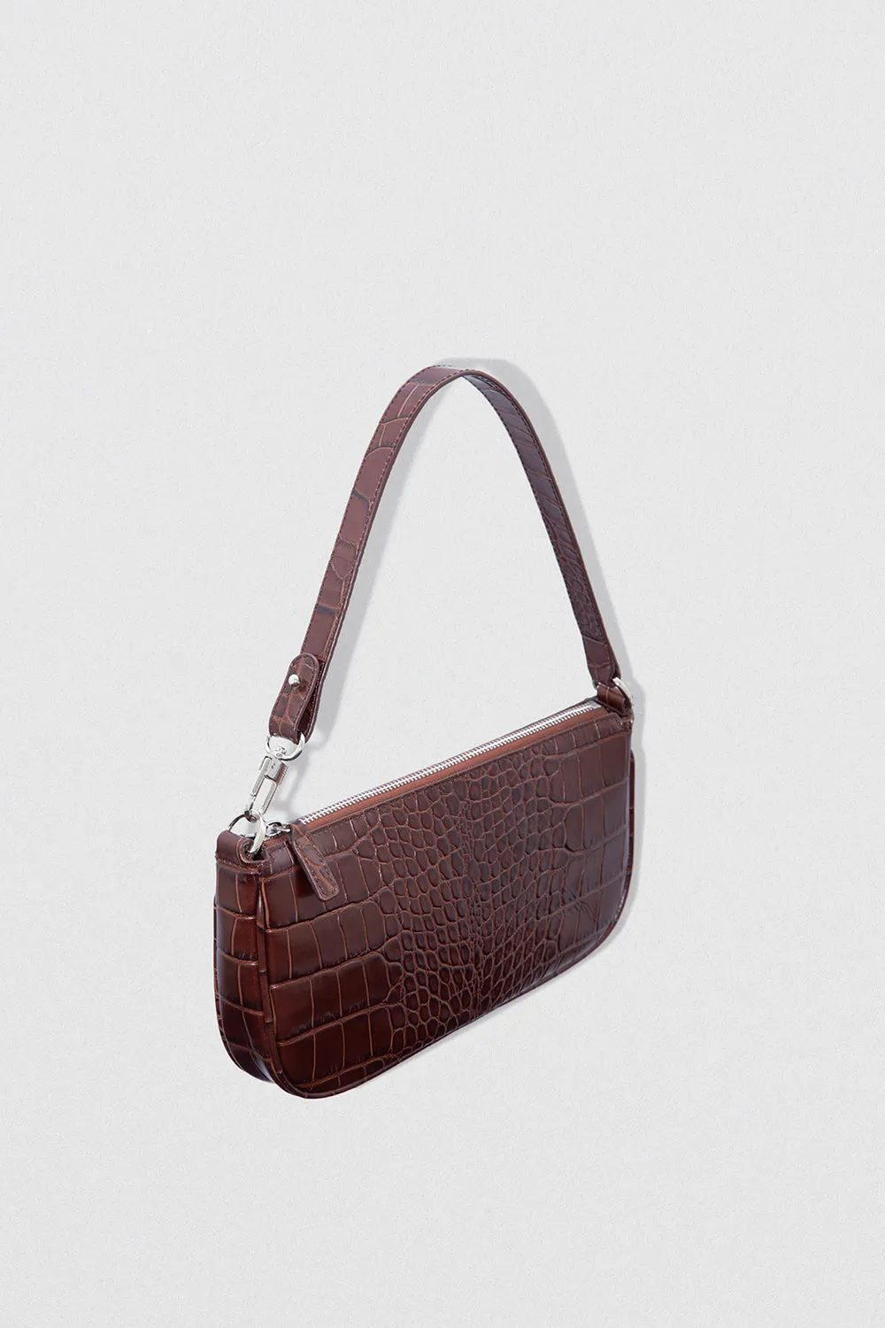 Rachel Nutella Croco Embossed Leather
