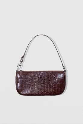 Rachel Nutella Croco Embossed Leather