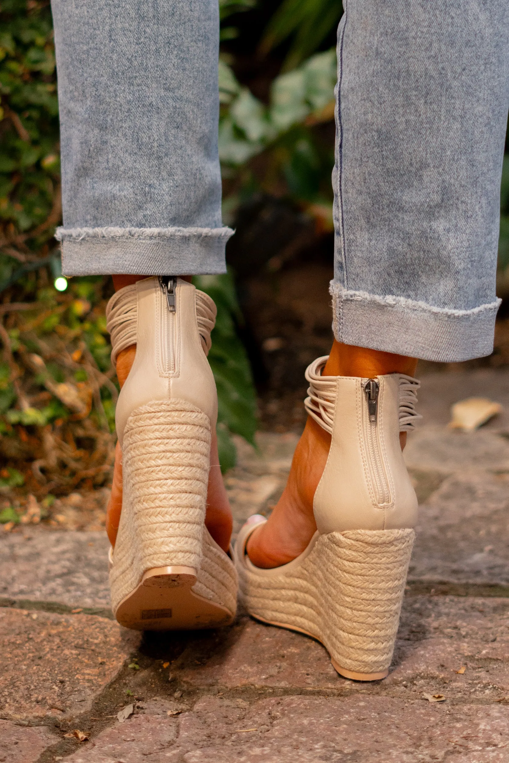 Rosalie Layered Ankle Wedge