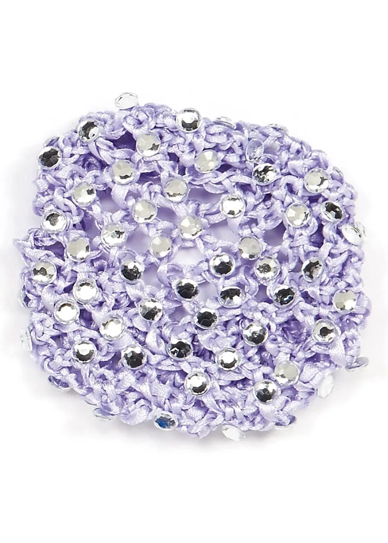 Satin Rhinestone Bun Cover