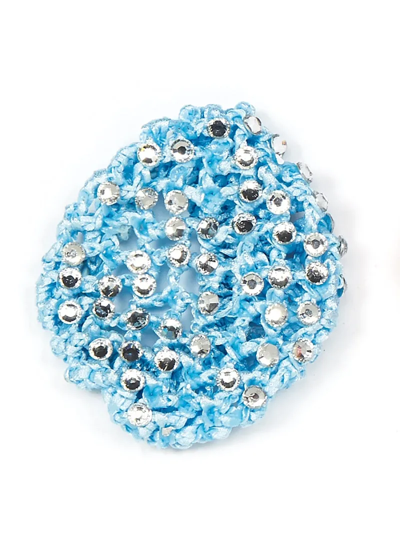 Satin Rhinestone Bun Cover