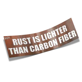 SLAP RUST LIGHTER THAN CARBON