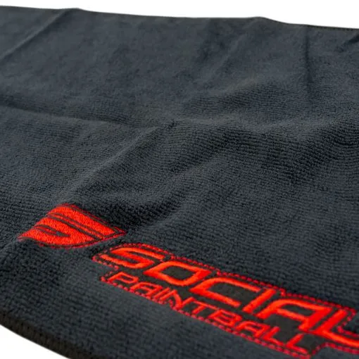 Social Paintball Microfiber Cleaning Cloth - Black