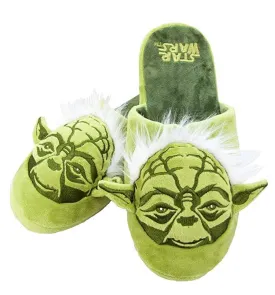 Star Wars Yoda Men's 3D House Slippers - Green